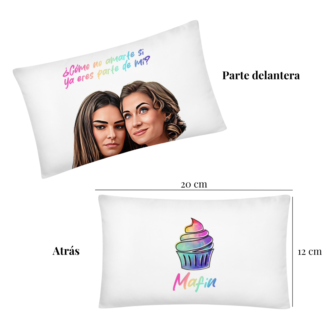 Basic Pillow ¿Cómo no voy a amarte si ya eres parte de mí?