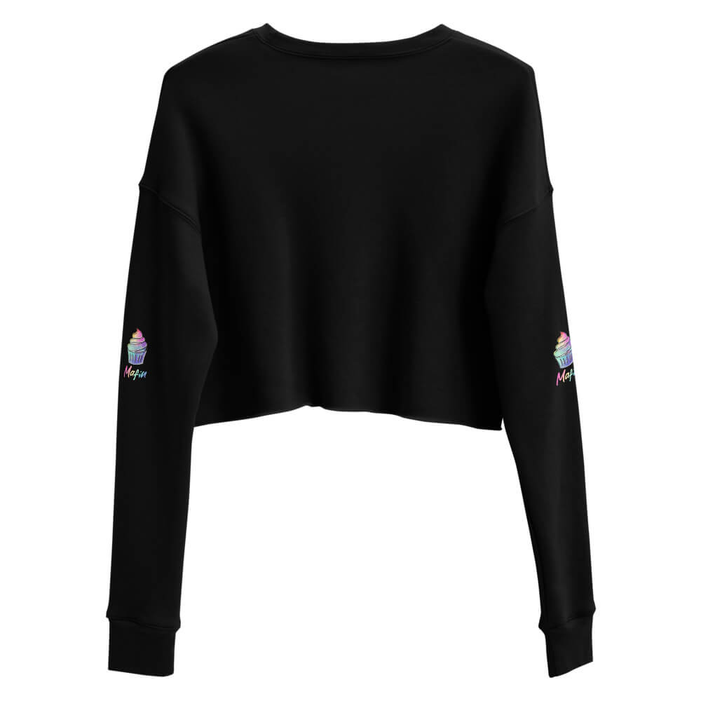 Sudadera Cropped Ecológica "Besos Marta Y Fina"