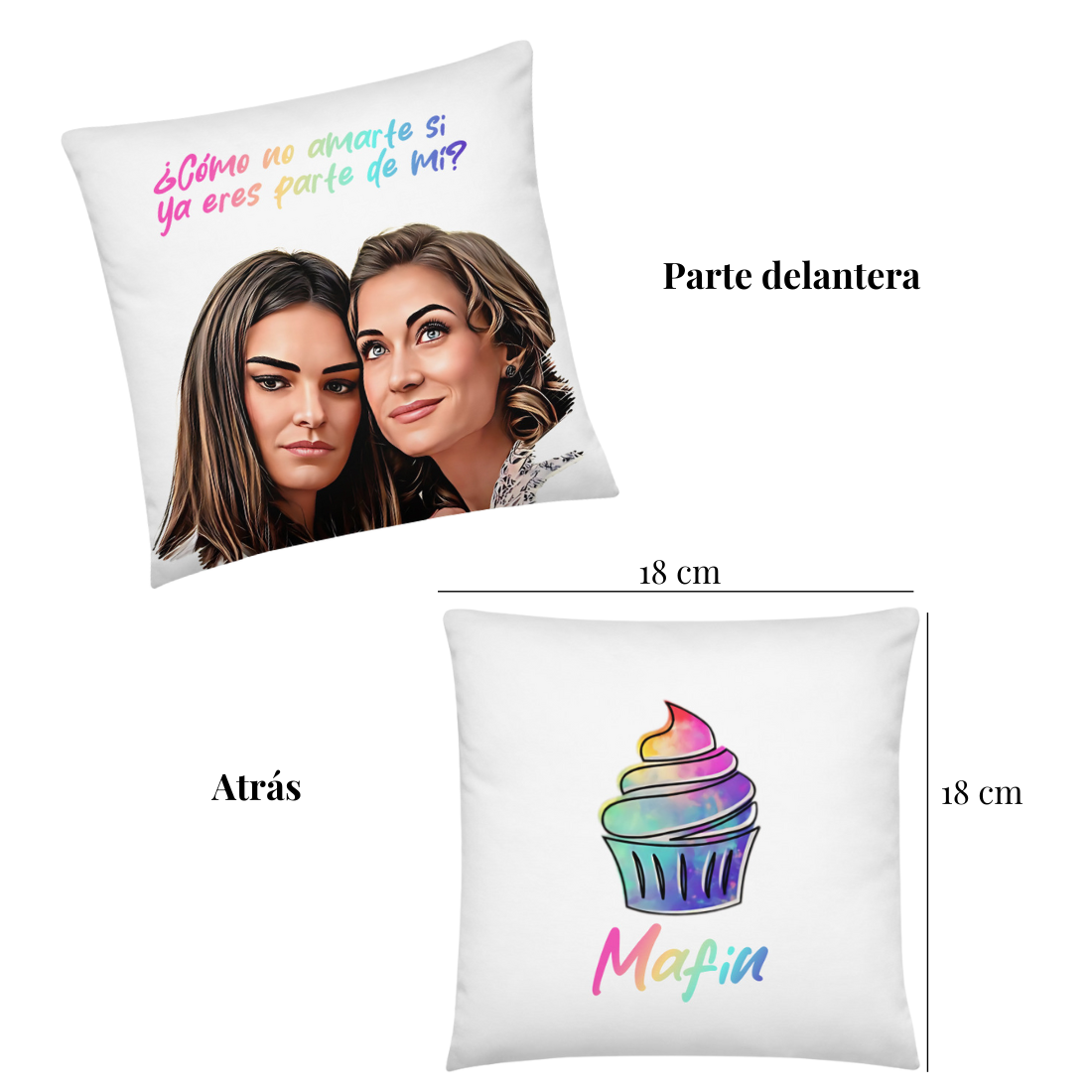 Basic Pillow ¿Cómo no voy a amarte si ya eres parte de mí?