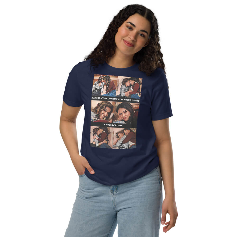 Camiseta Esencial Eco “El miedo se combate con amor... y muchos besos”