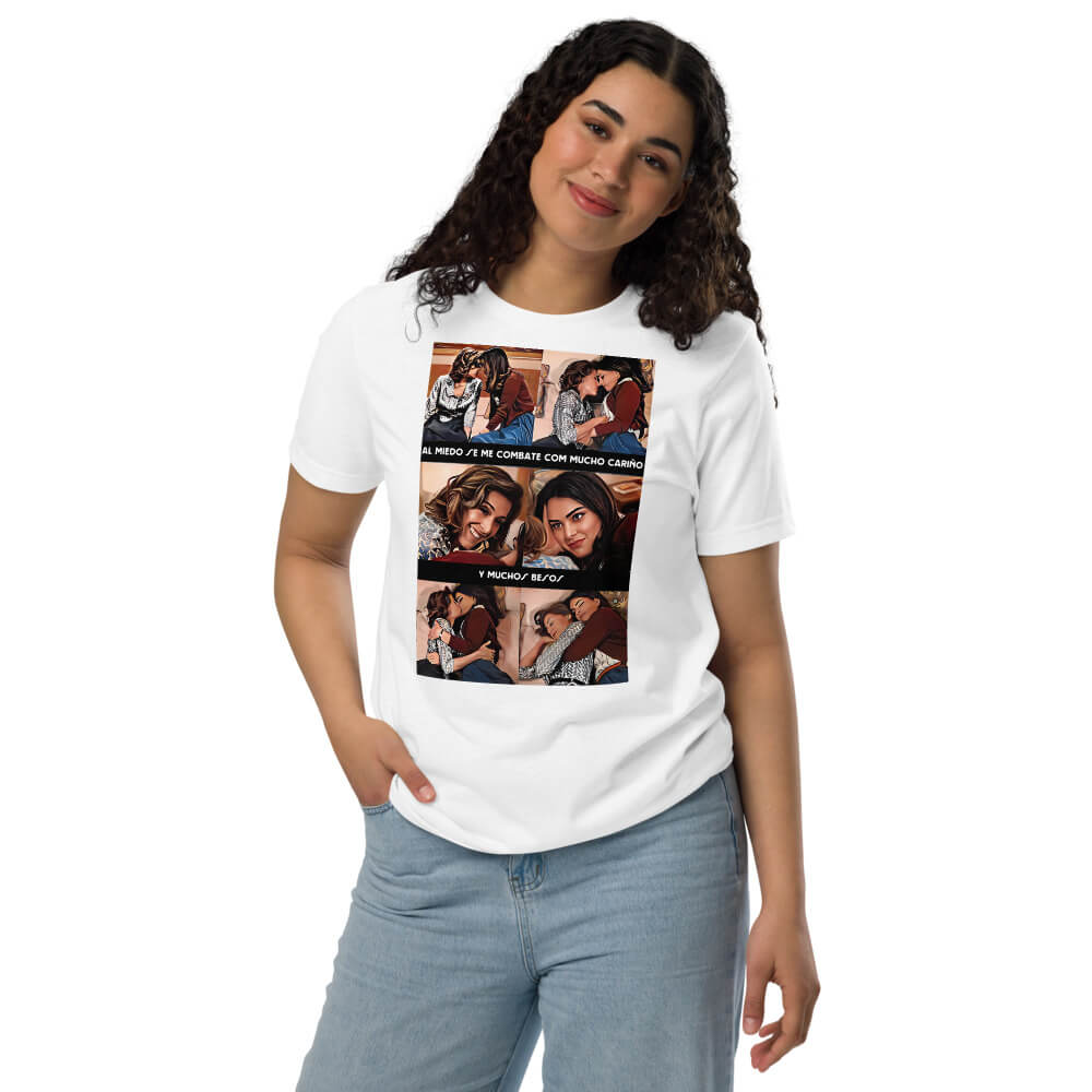 Camiseta Marta y Fina “El miedo se combate con amor” 🌈💋