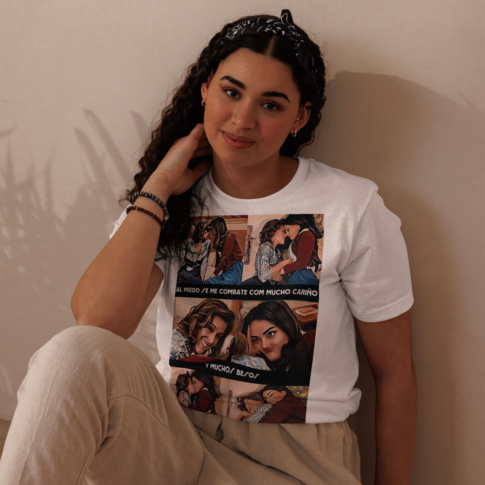 Camiseta Marta y Fina “El miedo se combate con amor” 🌈💋